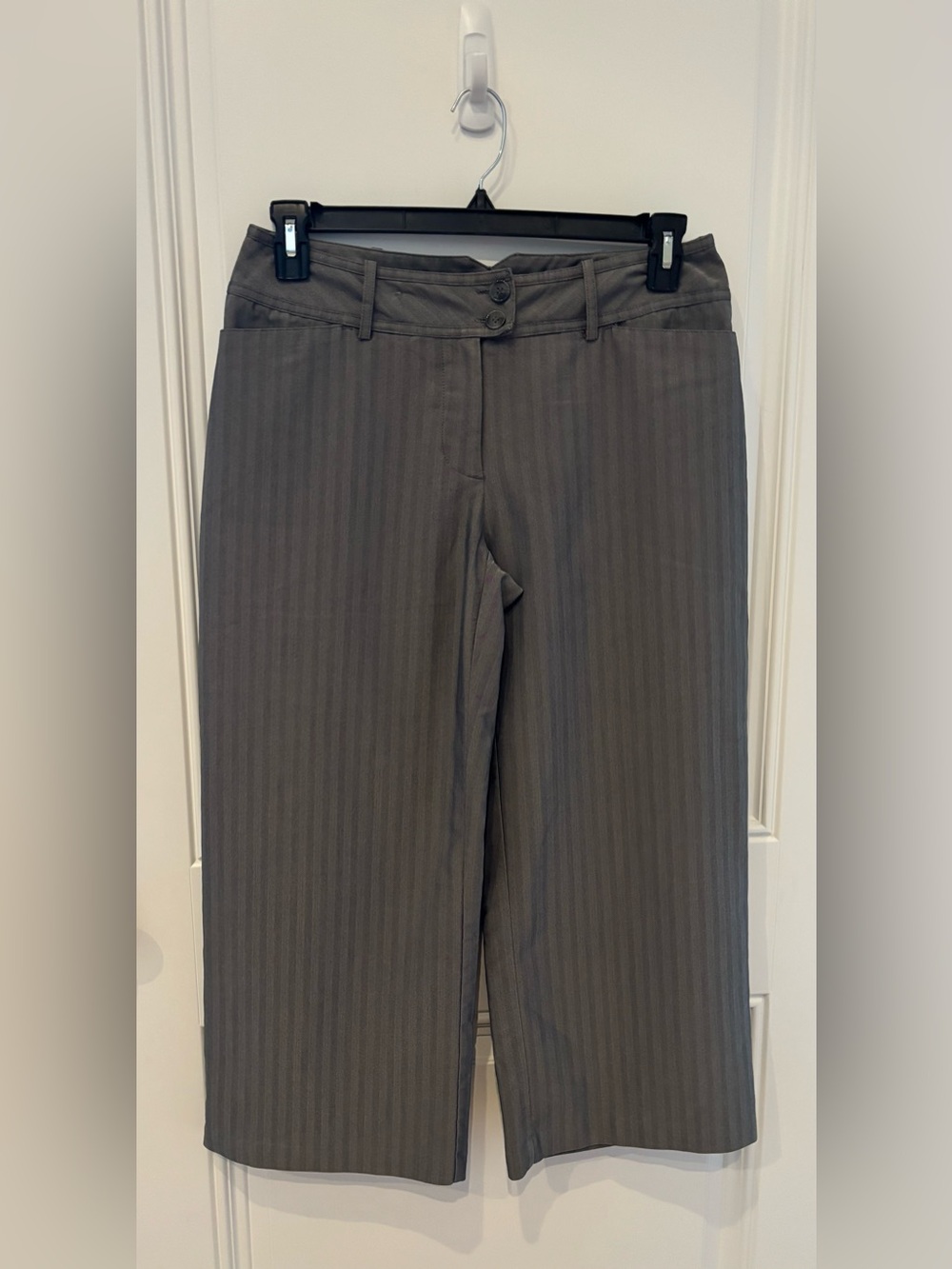 Worthington Gray Herringbone Petite Trousers